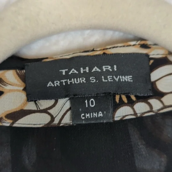 Tahari Floral A-Line Midi Dress - Picture 4 of 6